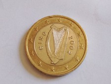 Moneta 1 Euro Eire Irlanda Arpa Celtica 2002