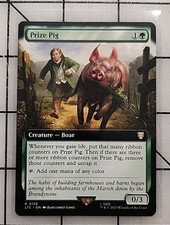 MTG 1x Premio Maiale Signore degli Anelli LoTR ARTE ESTESA