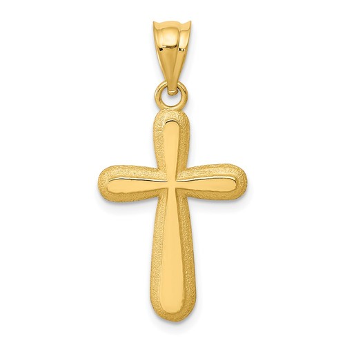 Ciondolo croce oro giallo - ciondolo, in