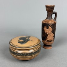 Lekythos Vase and Terracotta