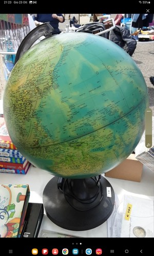 Mappamondo vintage luminoso - mappamondo,