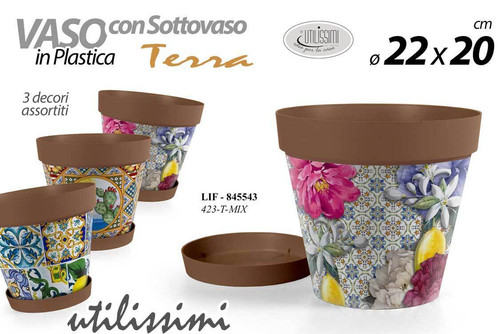 Vaso fioriera sottovaso - vaso,