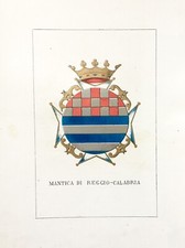 1882 ARALDICA STEMMA FAMIGLIA