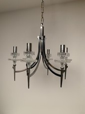 Lampadario in Ottone Nichelato