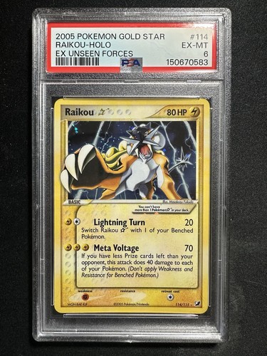 Psa raikou gold star - 6,