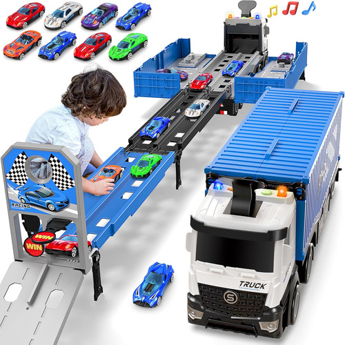Camion pista carreras plegable