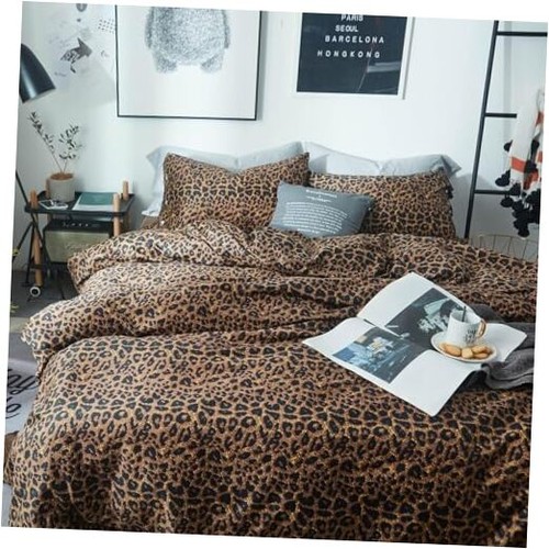 Set piumone leopardato set