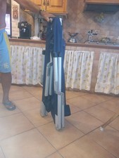 Lettino da Campeggio Pieghevole Salvaspazio con Sacca Trasporto 190x70 cm Blu