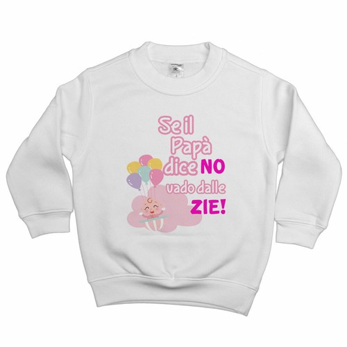 Felpa bambina personalizzabile
