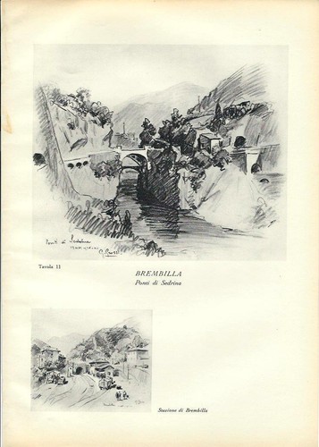 Stampa antica sedrina ponti - antica,