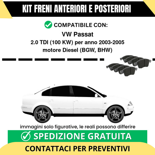 Pastiglie freno ant post - freno,