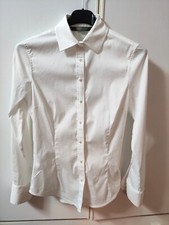 ZARA Basic Camicia Bianca Donna Cotone 100% Taglia S.