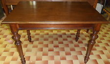 VINTAGE TAVOLO-SCRITTOIO A GAMBA TORNITA-FAGGIO E NOCE-ITALIANO