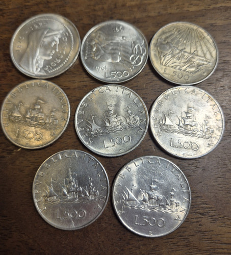 Lotto monete 500 lire - monete,