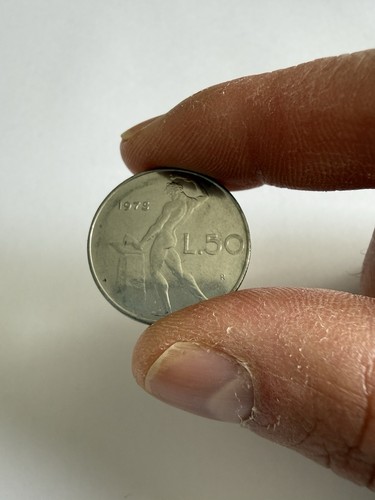 Moneta rara 50lire anno - moneta,