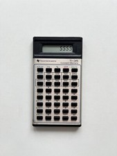 Calcolatrice vintage 1979 Texas Instruments TI-35 memoria costante slimline
