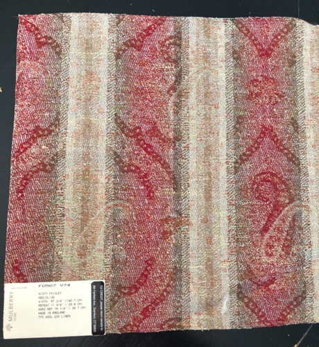 Mulberry misty paisley - mulberry, in