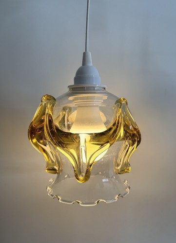 Vintage murano amber drip - murano,