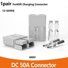 Connettore batteria carrello elevatore presa 1 paio 2 punti 50A rame grigio arge