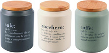 Set 3 Barattoli Sale, Zucchero