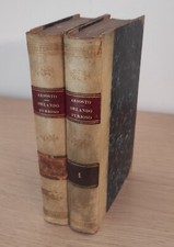 Libro antico "Orlando Furioso" di L. Ariosto - 2 volumi, Terza edizione 1854