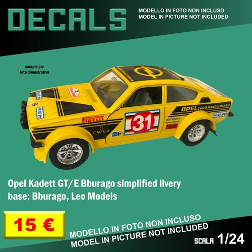 Decals repro opel kadett - decals,