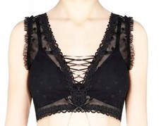 NUOVO INTIMISSIMI Reggiseno Bralette Nero L 40