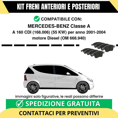 Pastiglie freno ant post - pastiglie,