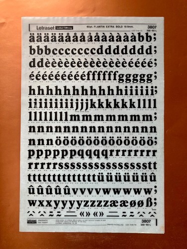 Letraset 3807 platino - letraset,