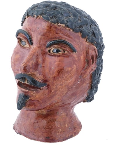 Antica scultura testa - , in