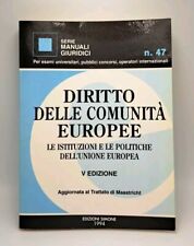 Diritto delle comunità europee - V Edizione - Edizioni Simone 1994