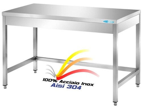 Tavolo acciaio inox cm - in,