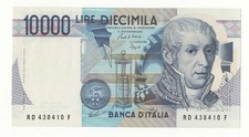 10000 LIRE VOLTA DECR 1984