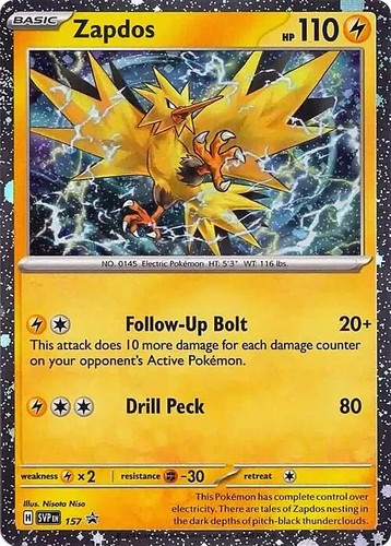 Zapdos holo - zapdos,