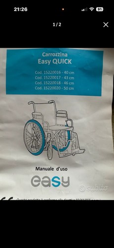 Carrozzina elettrica piagavo - carrozzina,