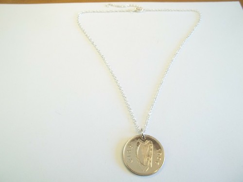 Moneta punt collana argento - moneta,