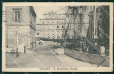 Livorno Città Accademia Navale Veliero cartolina VK0781