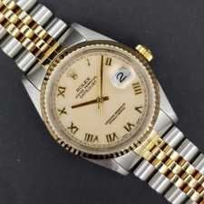 Rolex Datejust 36 16233 Leopard Dial Very Good condition stee gold X362