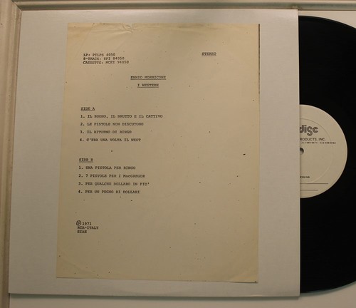 Ennio morricone western lp - morricone, i