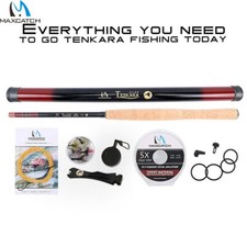 Maxcatch Tenkara Rod Combo Kit Completo 10/11/12/13ft 7:3 Azione Canna da Pesca a Mosca