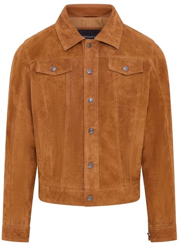 Giacca trucker casual pelle - in,