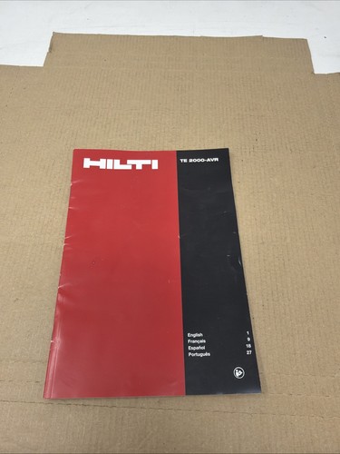 Hilti 2000 avr - hilti, te