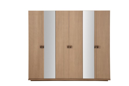 Armadio guardaroba beige legno