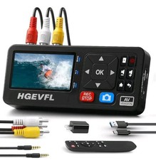 Convertitore da VHS a Digitale con Display 3", Dispositivo di Acquisizione Video AV & HDMI, VCR...