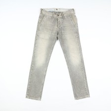 Roy Roger's Nino Slim Fit W32 jeans usato grigio a righe (Cod.SJ1505) uomo