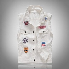 Giubbotto uomo patch denim