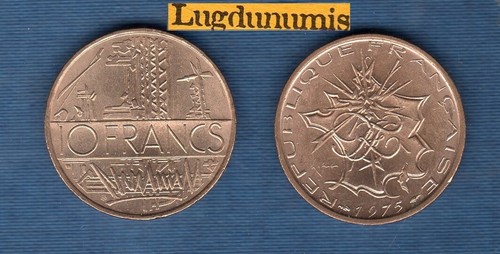 Lot pièces 10 francs - de,