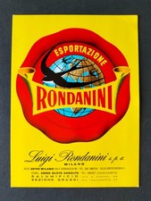 ESPORTAZIONE RONDANINI LUIGI MILANO SALUMIFICIO VIA CURIEL VIA TAGLIAMENTO