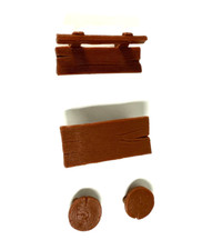 PANCHINA TAVOLO SGABELLI PUFFI PEYO SMURFS SCHLEICH