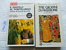 LIBRO TRE GIORNI DI PASSIONE + IL DIAVOLO AL PONTELUNGO  RICCARDO BACCHELLI